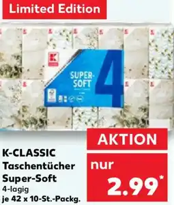 Kaufland K-CLASSIC Taschentücher Super-Soft Angebot