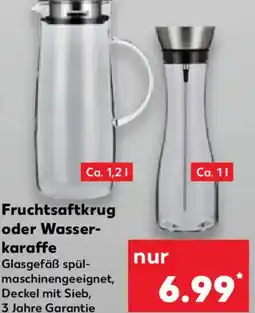Kaufland Fruchtsaftkrug oder Wasserkaraffe Angebot
