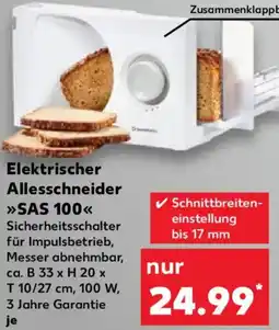 Kaufland SILVERCREST Elektrischer Allesschneider SAS 100 Angebot