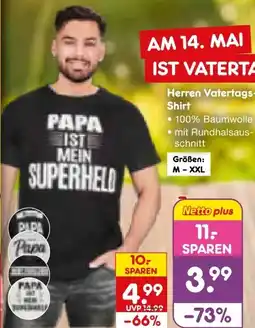 Netto Marken-Discount Herren Vatertags-T-Shirt Angebot