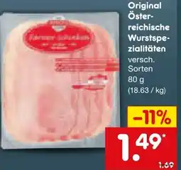 Netto Marken-Discount Berger Original Österreichische Wurstspezialitäten Angebot