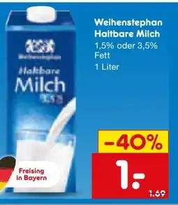 Netto Marken-Discount Weihenstephan Haltbare Milch Angebot