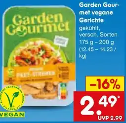 Netto Marken-Discount Garden Gourmet Vegetarische Gerichte Angebot