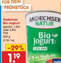 Netto Marken-Discount Andechser Natur Bio-Joghurt Angebot