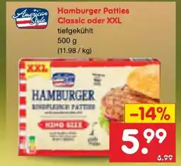 Netto Marken-Discount American Style Hamburger Patties XXL Angebot