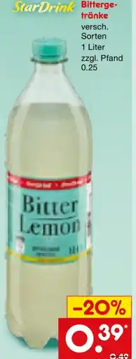 Netto Marken-Discount Star Drink Bittergetränke Angebot