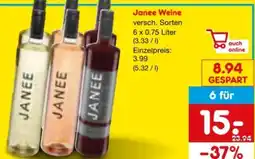 Netto Marken-Discount Janee Weine Angebot
