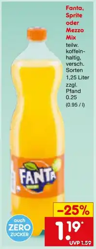Netto Marken-Discount Fanta Orangen Limonade Angebot