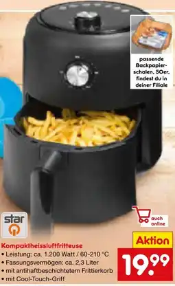 Netto Marken-Discount Star-Q Kompaktheissluftfritteuse Angebot