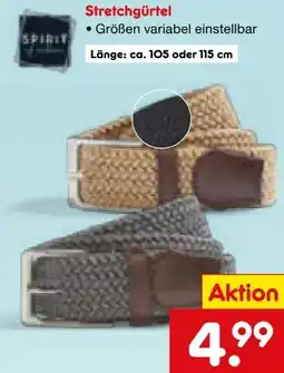 Netto Marken-Discount Spirit of Colours Stretchgürtel Angebot