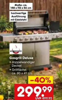 Netto Marken-Discount El Fuego Deluxe Edelstahl-Gasgrill Angebot