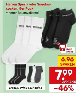 Netto Marken-Discount Herren Sportsocken 3er-Paar Angebot