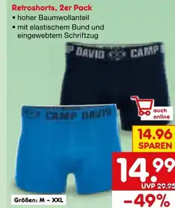 Netto Marken-Discount Camp David Herren Retroshorts 2er-Pack Angebot