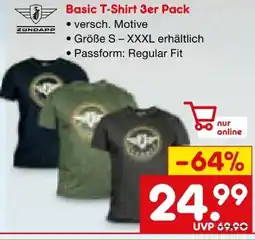 Netto Marken-Discount Zündapp Basic T-Shirt 3er Pack Angebot