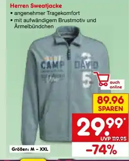 Netto Marken-Discount Camp David Herren Sweatjacke Angebot