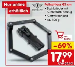 Netto Marken-Discount Zündapp Faltschloss Angebot