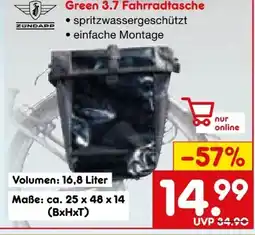 Netto Marken-Discount Zündapp Green 3.7 Fahrradtasche Angebot