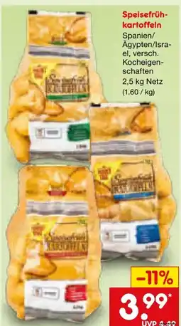 Netto Marken-Discount MarktTag Speisefrühkartoffeln Angebot