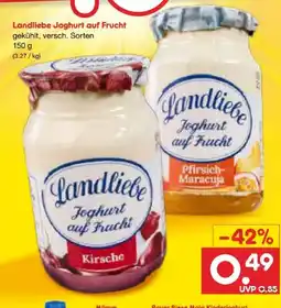 Netto Marken-Discount Landliebe Joghurt auf Frucht Angebot