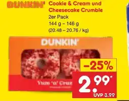 Netto Marken-Discount Dunkin' Yum 'n' Crumble Cheesecake Angebot