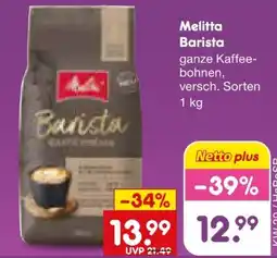 Netto Marken-Discount Melitta Barista Kaffeebohnen Angebot