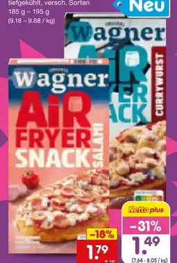 Netto Marken-Discount Original Wagner Air Fryer Snack Angebot