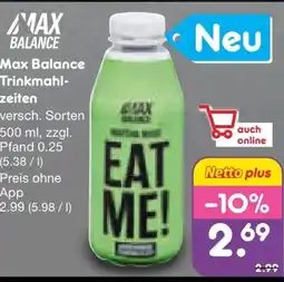 Netto Marken-Discount Max Balance Trinkmahlzeit Eat Me! Angebot