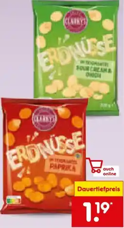 Netto Marken-Discount Clarky's Erdnüsse im Teigmantel Angebot