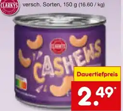 Netto Marken-Discount Clarky's Cashews Angebot
