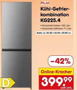 Netto Marken-Discount PKM Kühl-/Gefrierkombination Angebot
