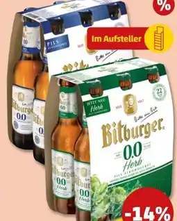 PENNY Bitburger Pils 0,0 Herb Angebot