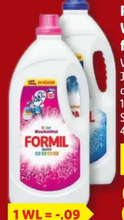 Lidl Formil Basic Waschmittelflüssig XXL Angebot
