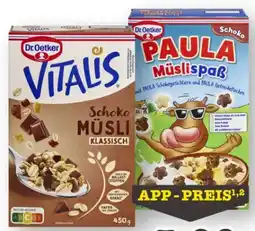 Scheck-in-Center Dr. Oetker Vitalis Müsli Angebot