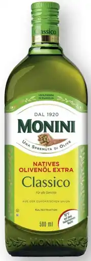 Scheck-in-Center Monini Classico Natives Olivenöl Extra Angebot