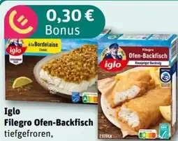 REWE Center Iglo Filegro-Ofen-Backfisch Angebot
