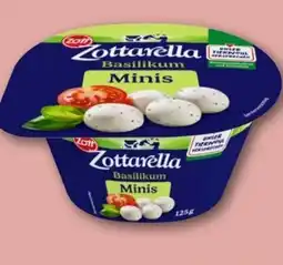 REWE Center Zott Zottarella Minis Basilikum Angebot