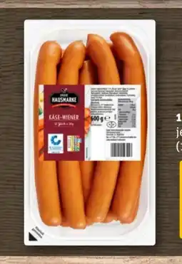 REWE Center Unsere Hausmarke Käse-Wiener Angebot