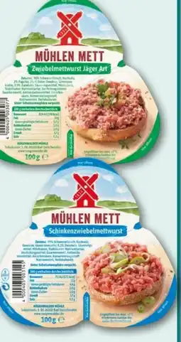 REWE Center Rügenwalder Mühle Mühlen Mett Zwiebelmettwurst Angebot