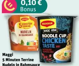 REWE Center Maggi 5 Minuten Terrine Nudeln in Rahmsauce Angebot
