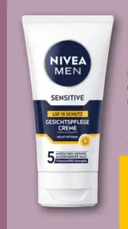 REWE Center Nivea For Men Sensitive Gesichtspflege Creme LSF 15 Angebot