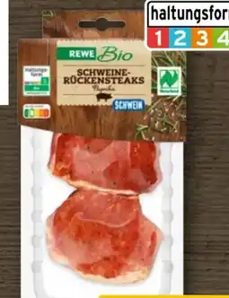 REWE Rewe Bio Bio-Schweine-Rückensteaks Angebot