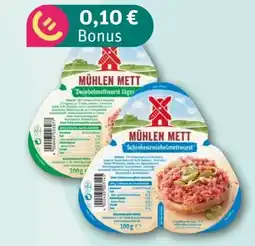 REWE Rügenwalder Mühle Mühlen Mett Zwiebelmettwurst Angebot