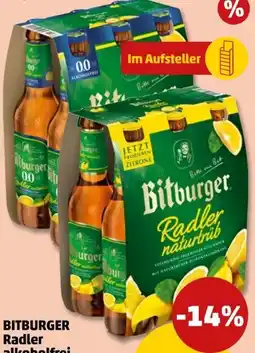 PENNY Bitburger Radler Naturtrüb Alkoholfrei Angebot