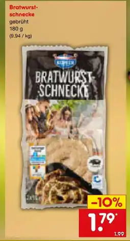 Netto Marken-Discount Kupfer Bratwurstschnecken Angebot