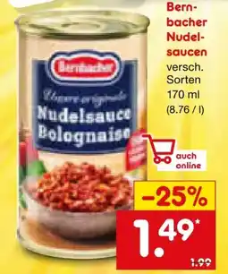 Netto Marken-Discount Bernbacher Nudelsauce Angebot