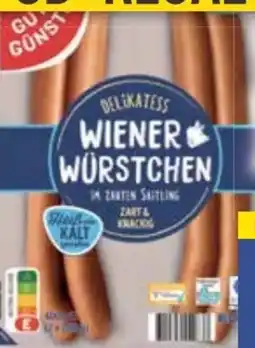 E-Center Gut & Günstig Delikatess Wiener Würstchen Angebot
