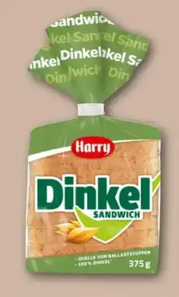 REWE Center Harry Brot Dinkel Sandwich Angebot