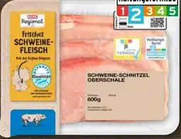 REWE Rewe Regional Schweine-Schnitzel-Oberschal Angebot