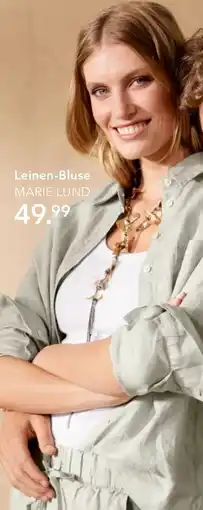 Peek & Cloppenburg Hamburg Marie Lund Damen Leinen-Bluse Angebot