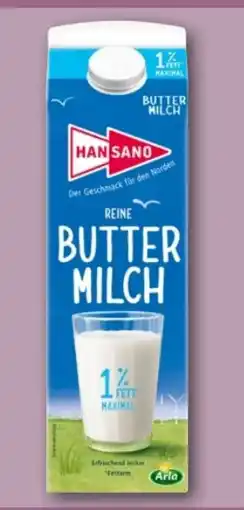 REWE Center Hansano Reine Buttermilch Angebot